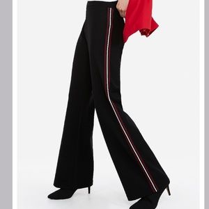 Express high waisted side stripe track pant